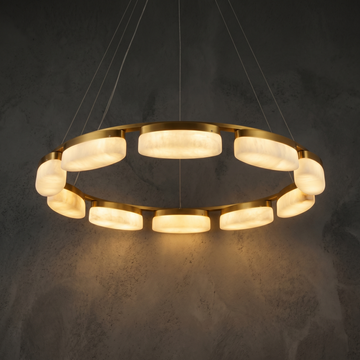 Chandelier For Dining Room in brass