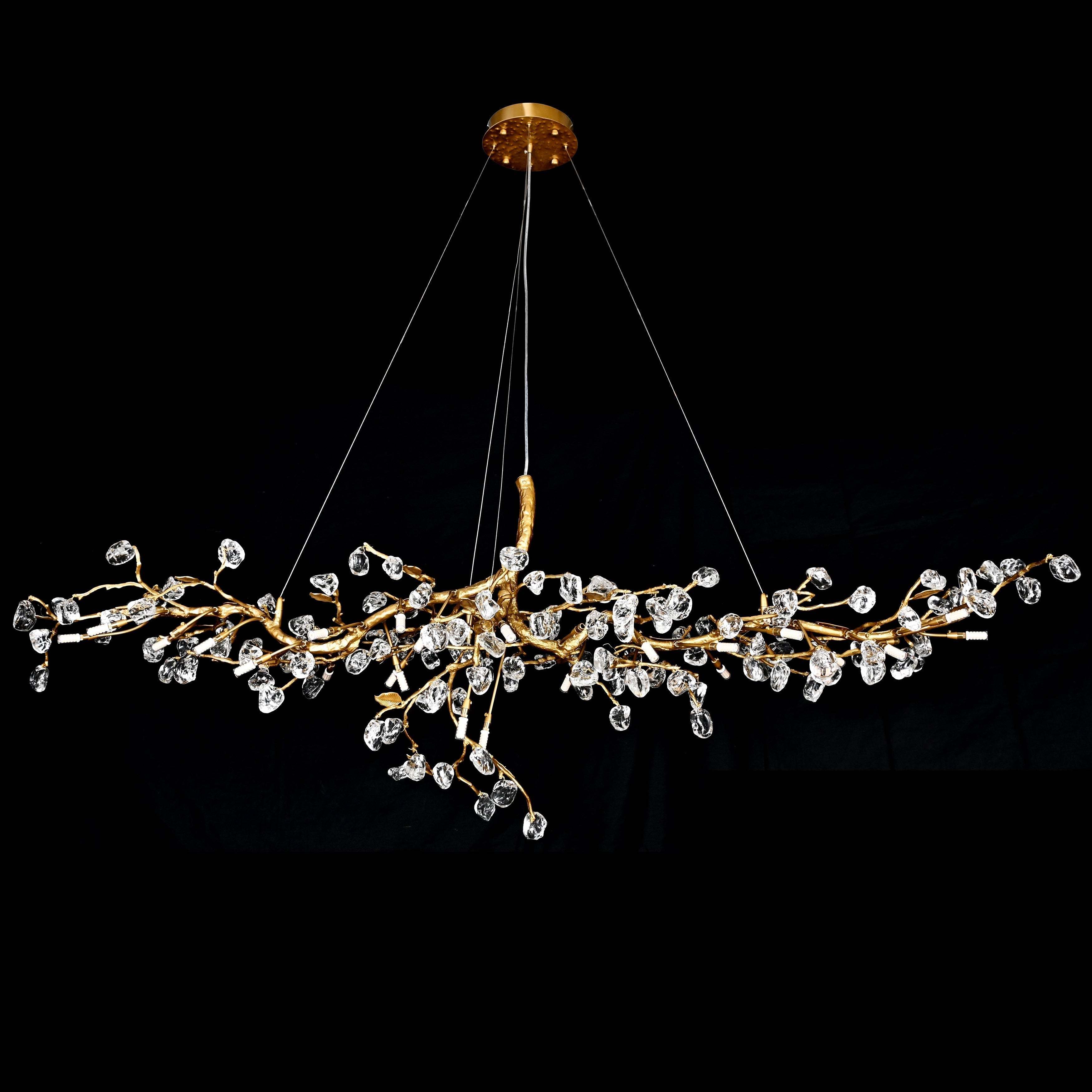 Cherry Blossom Branch Tree Chandelier - 49" LengthDark CopperTrivellolab