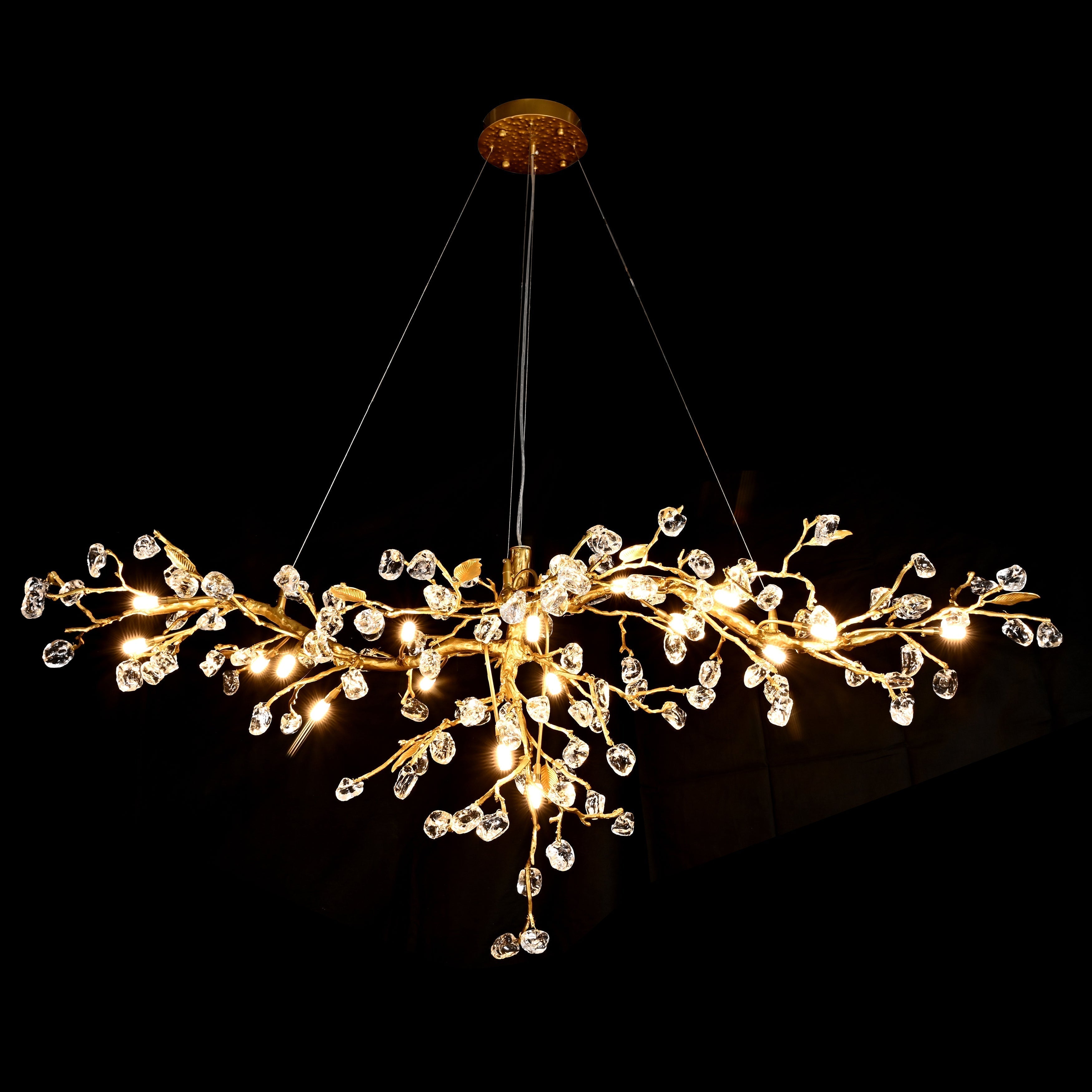 Cherry Blossom Branch Tree Chandelier - 49" LengthDark CopperTrivellolab
