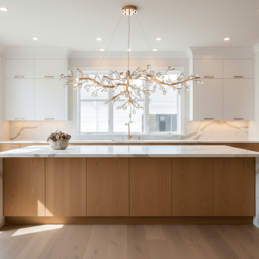 Cherry Blossom Branch Tree Chandelier - 49" LengthDark CopperTrivellolab