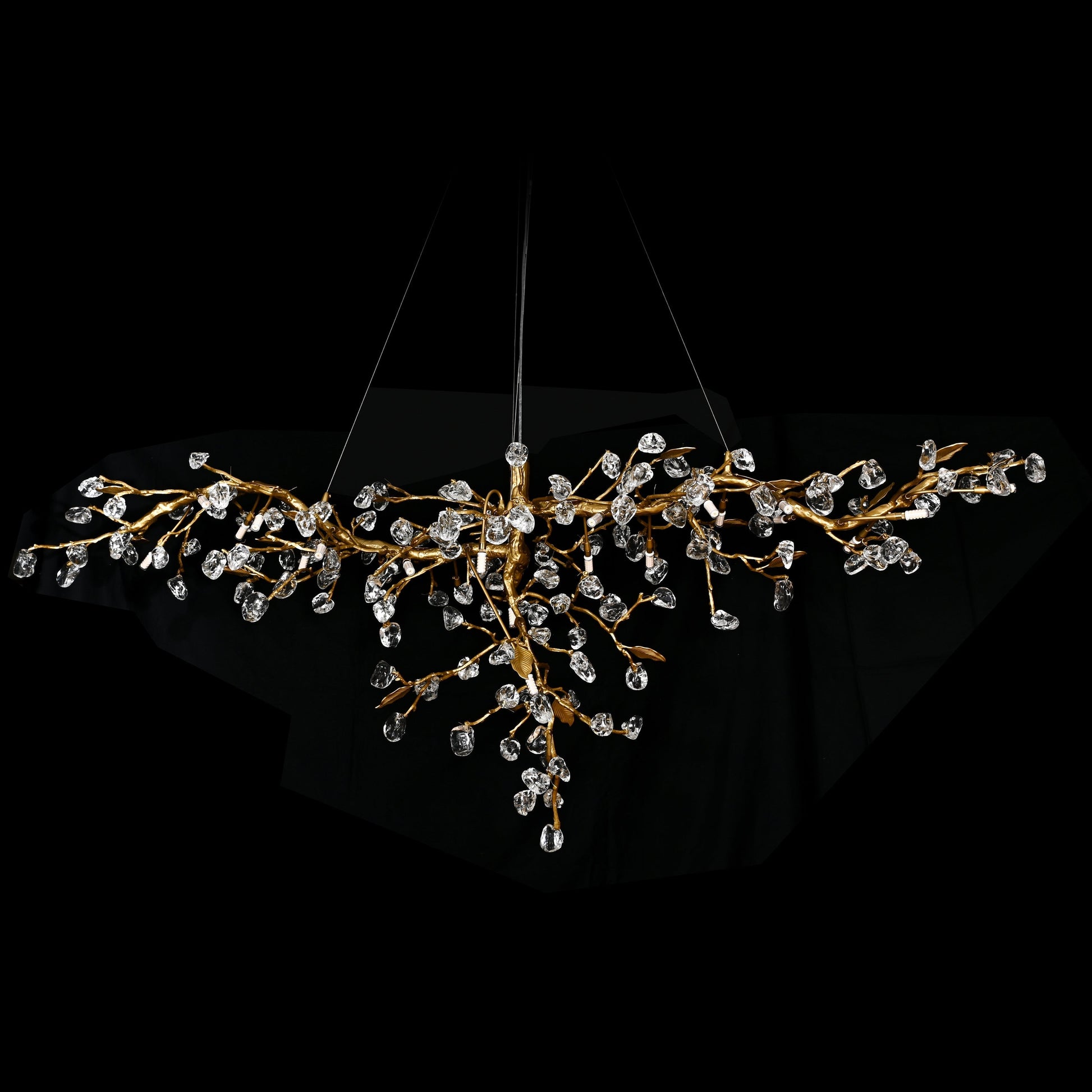 Cherry Blossom Branch Tree Chandelier - 49" LengthDark CopperTrivellolab