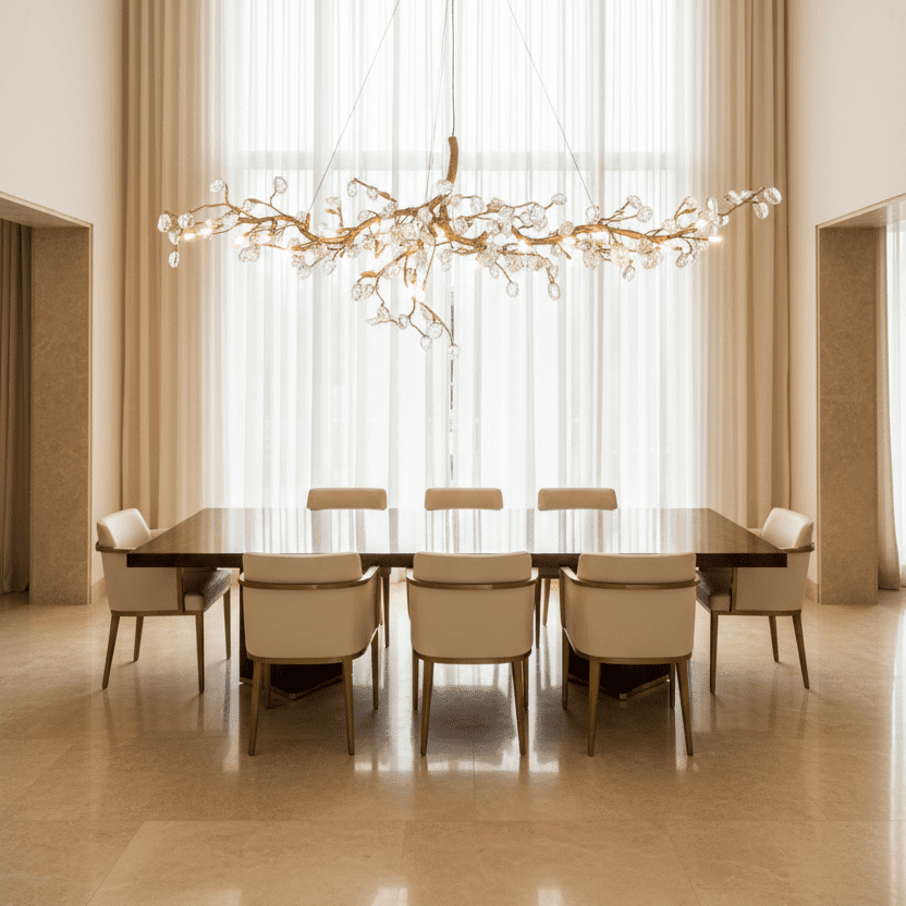 Cherry Blossom Branch Tree Chandelier - 49" LengthDark CopperTrivellolab