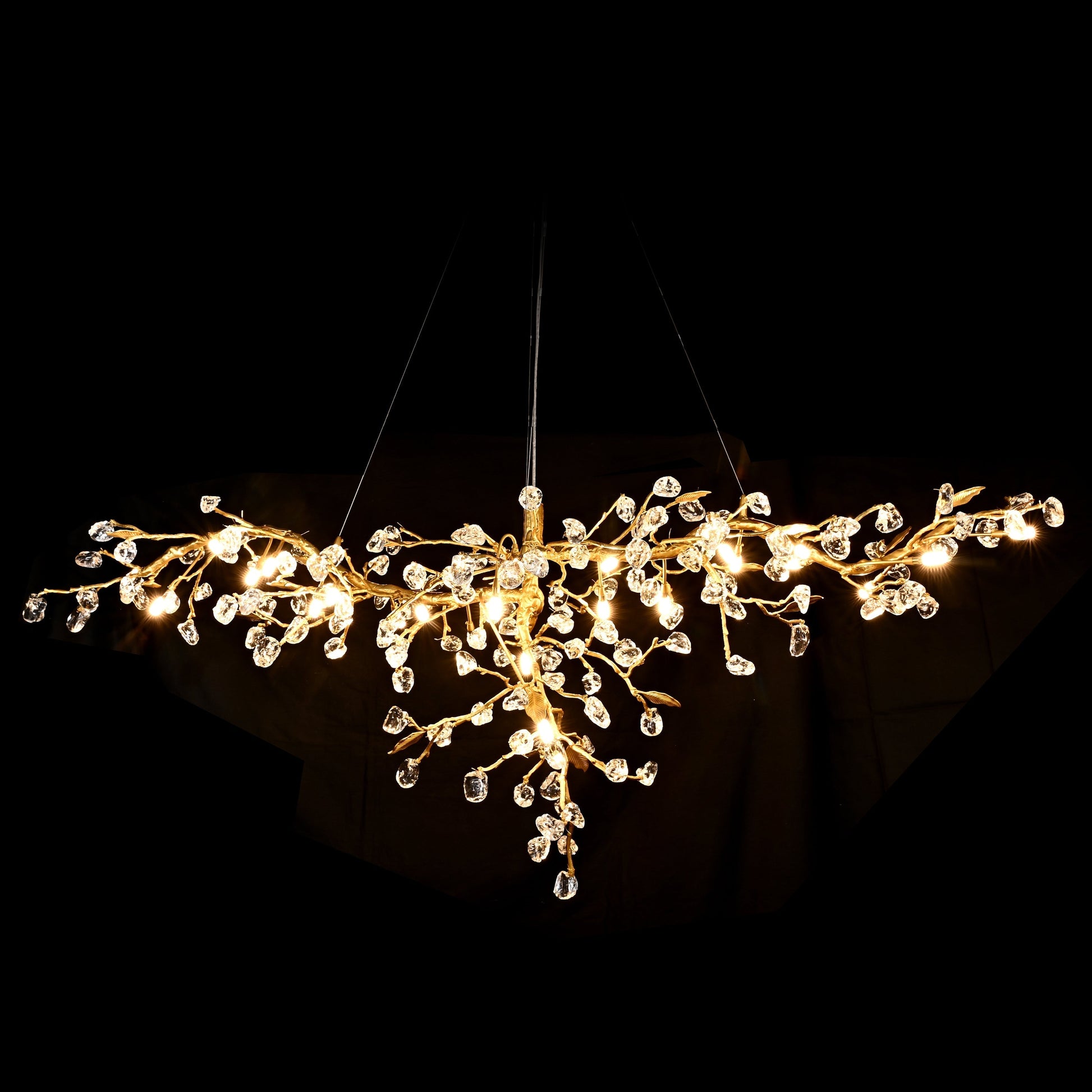 Cherry Blossom Branch Tree Chandelier - 49" LengthDark CopperTrivellolab