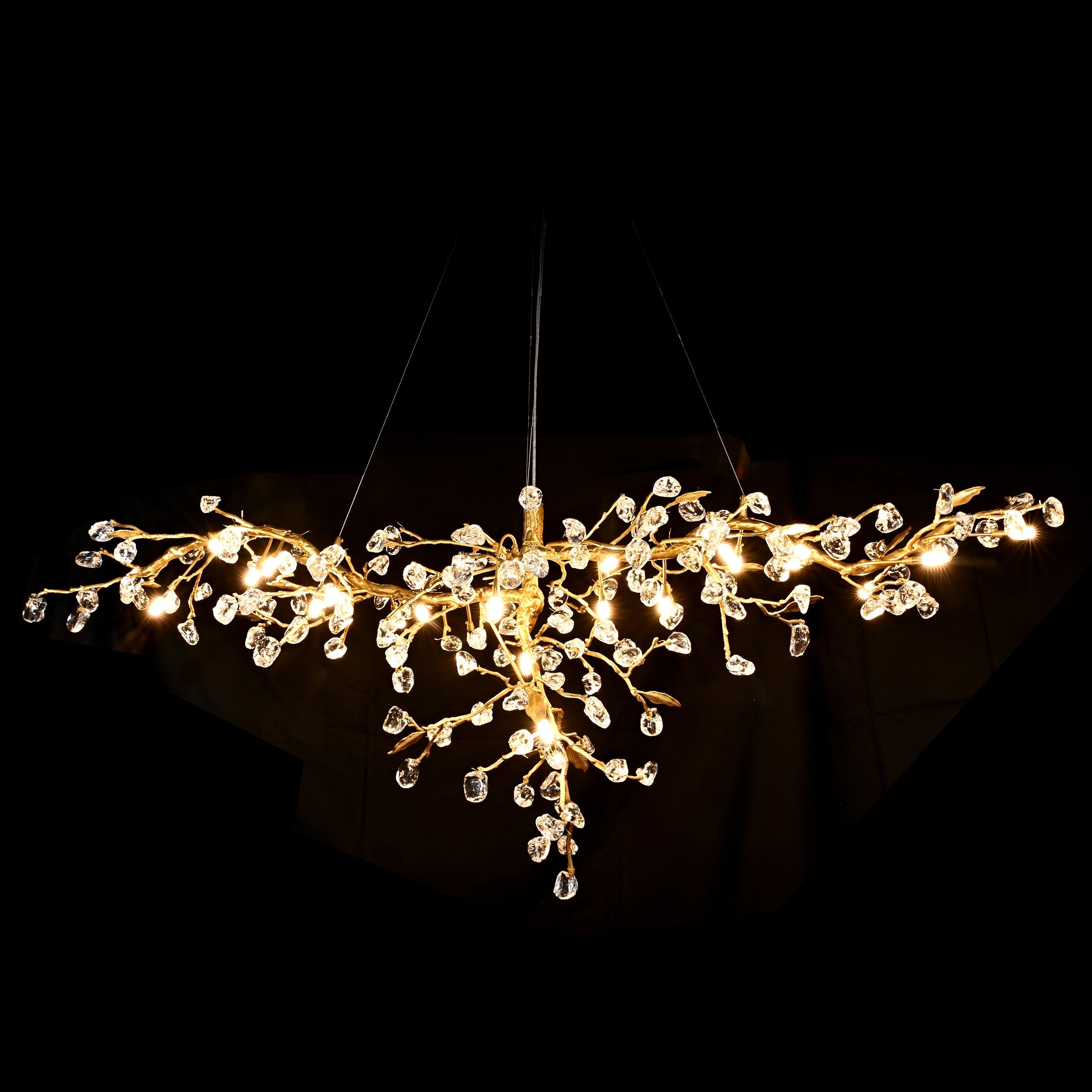 Cherry Blossom Branch Tree Chandelier - 49" LengthDark CopperTrivellolab