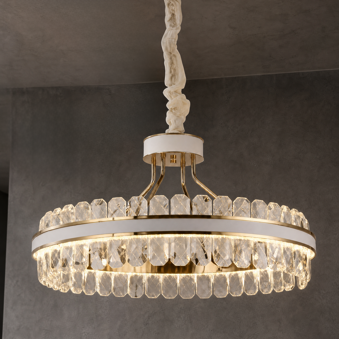 Cintura Leather Chandelier — product photo