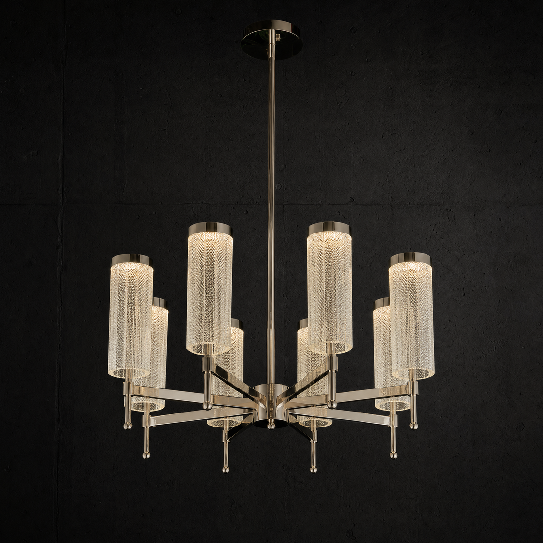 Crystalia Modern Sculptural Ring Chandelier - main