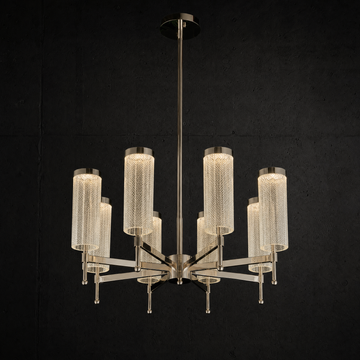 Crystalia Modern Sculptural Ring Chandelier - main