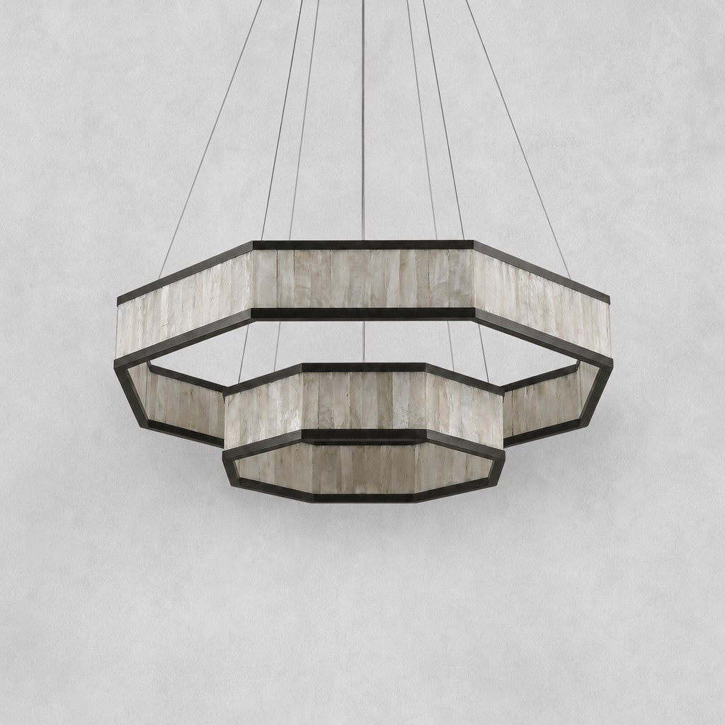 Crystara Modern Moroccan Stone Chandelier