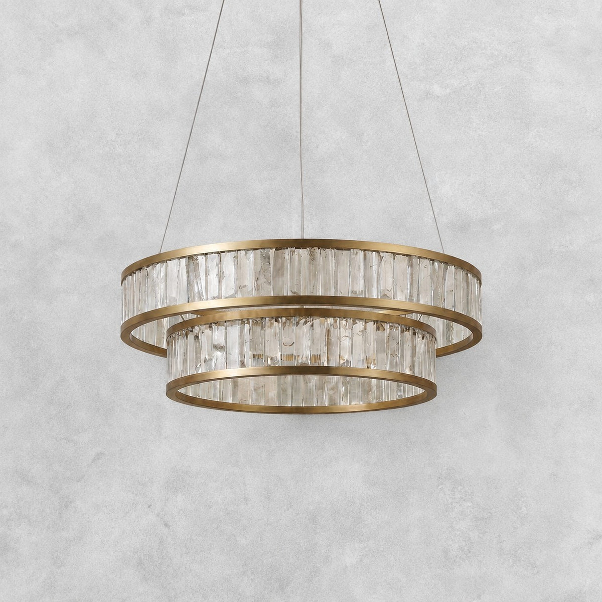 Crystara Modern Moroccan Stone Chandelier 31"