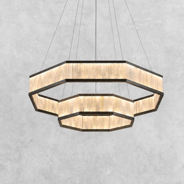 Crystara Modern Moroccan Stone Chandelier