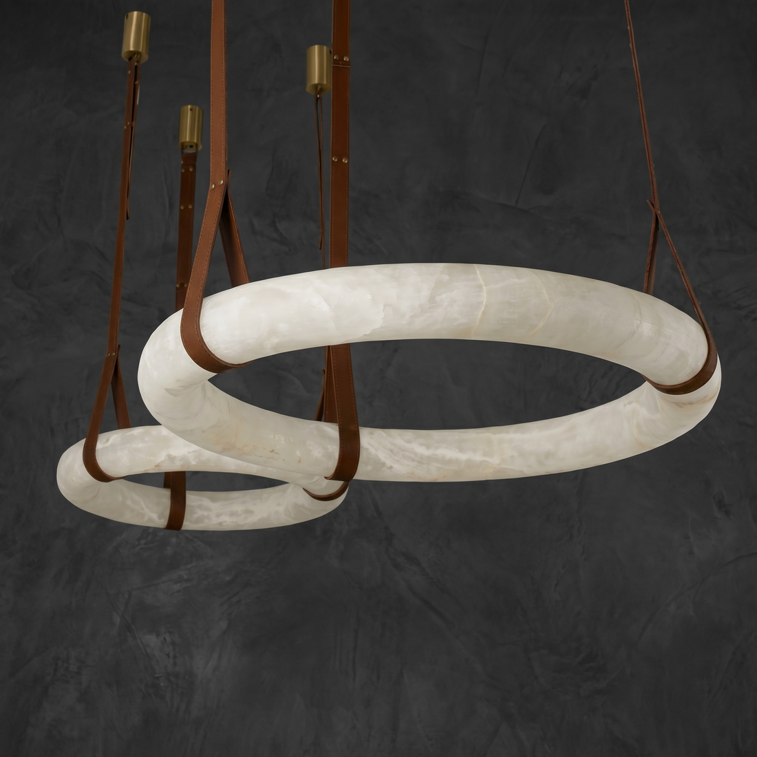 Alabaster Ring Chandelier
