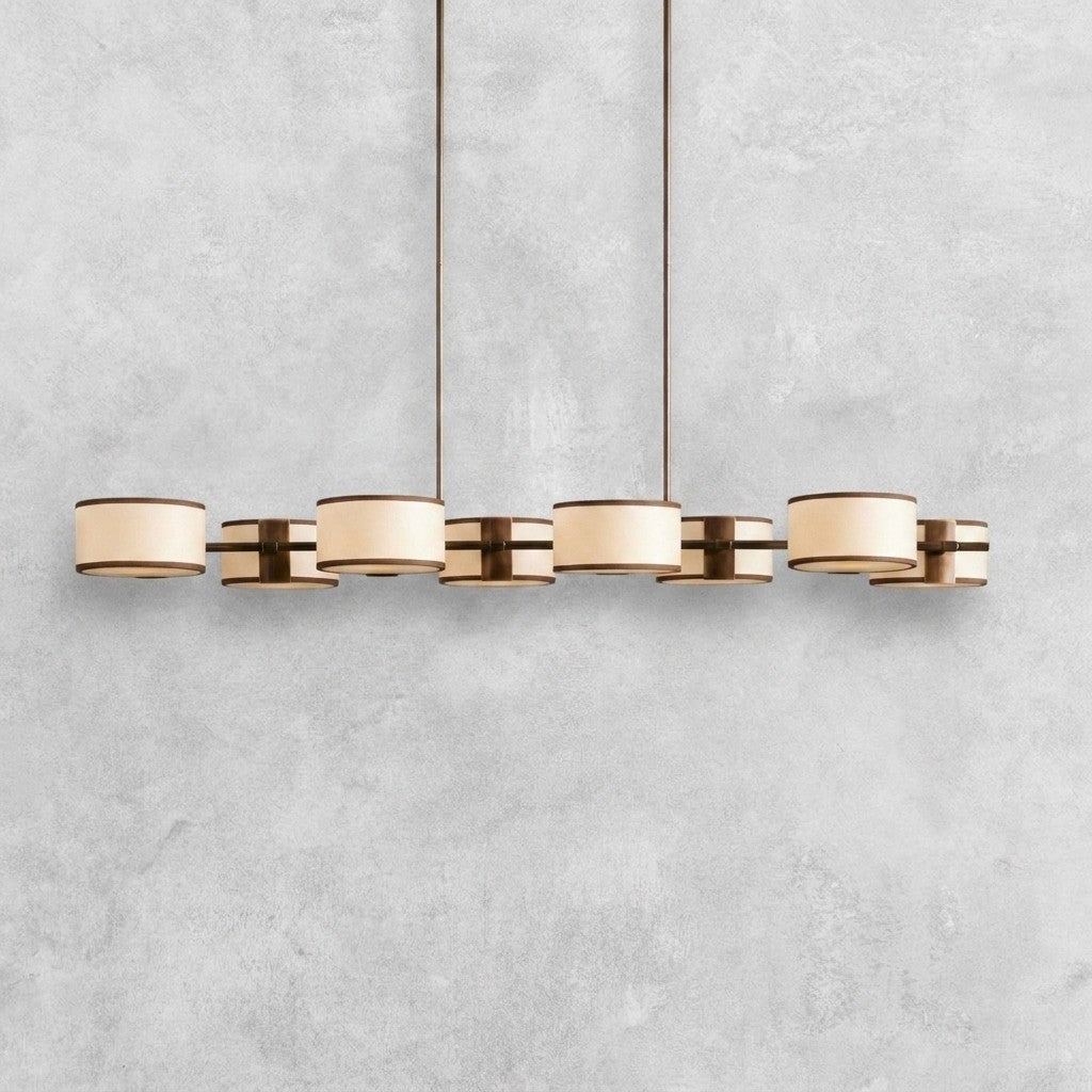 Daphne Fabric Linear Chandelier 62''72''