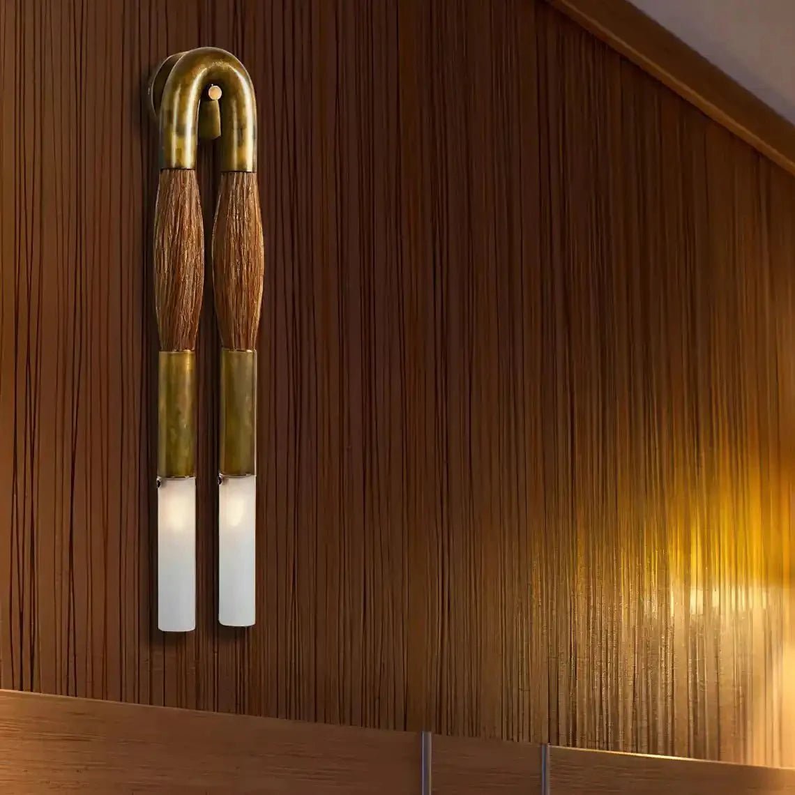 Double Head Antonia Horsehair Sconce