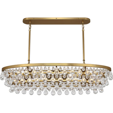 Eamon Glass Oval Chandelier 42.75''W