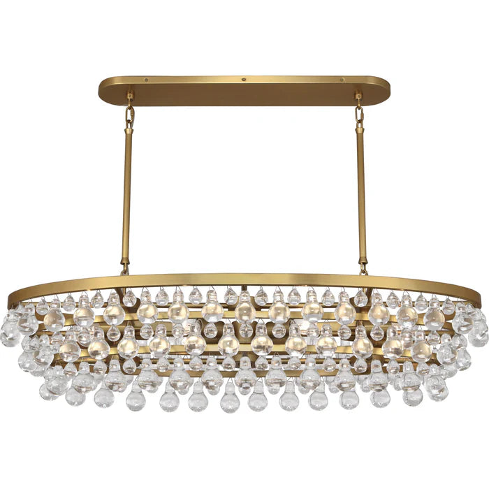 Eamon Glass Oval Chandelier 42.75''W