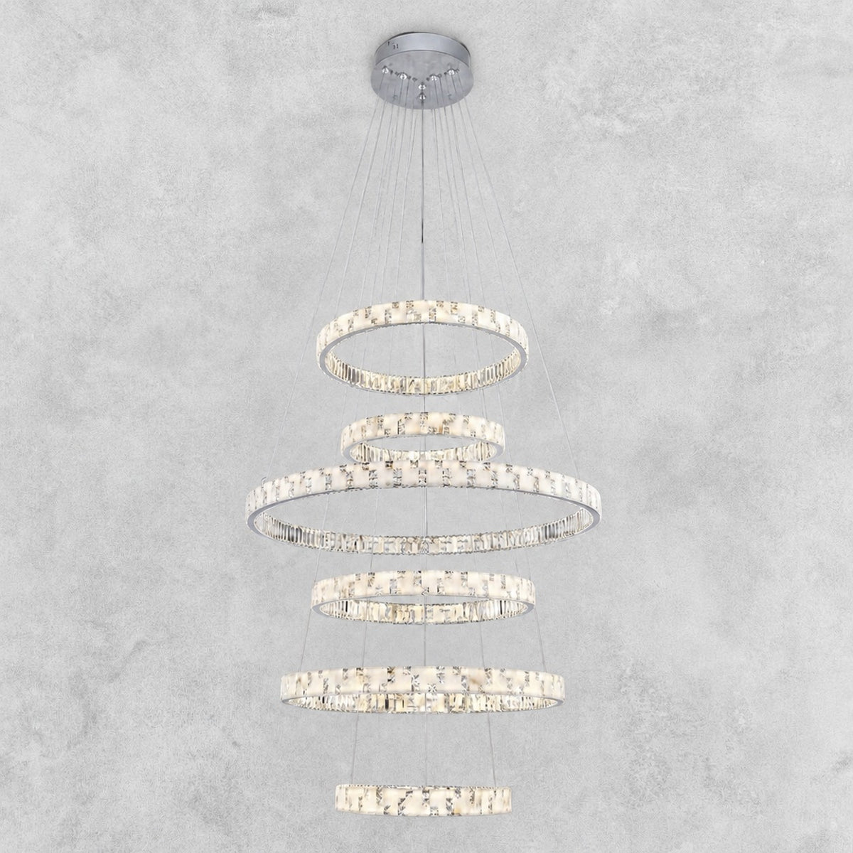 Ellery Crystal Pendant Light 48"