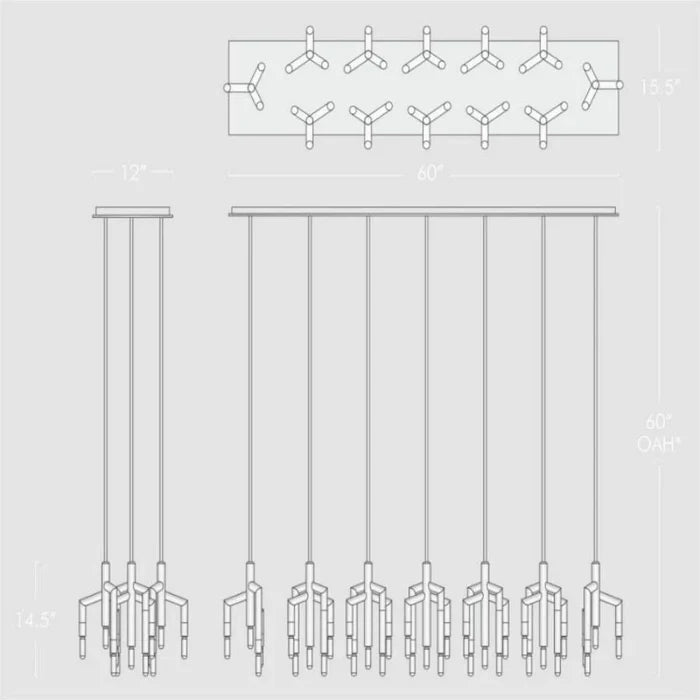 Flora Linear Chandelier
