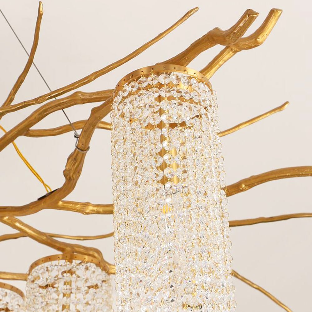 Forest Dawn Brass Branch Chandelier - L 63″ x W 31.5″ x H 17.7″Dark CopperTrivellolab