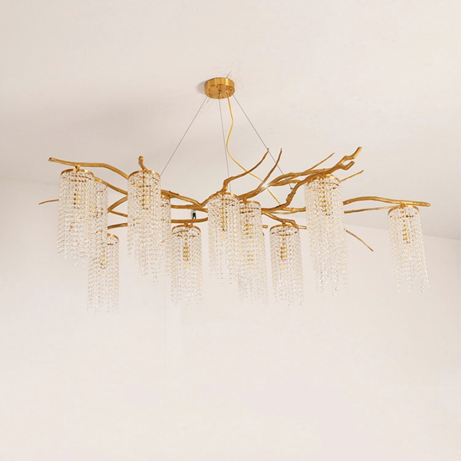 Forest Dawn Brass Branch Chandelier - L 63″ x W 31.5″ x H 17.7″Dark CopperTrivellolab