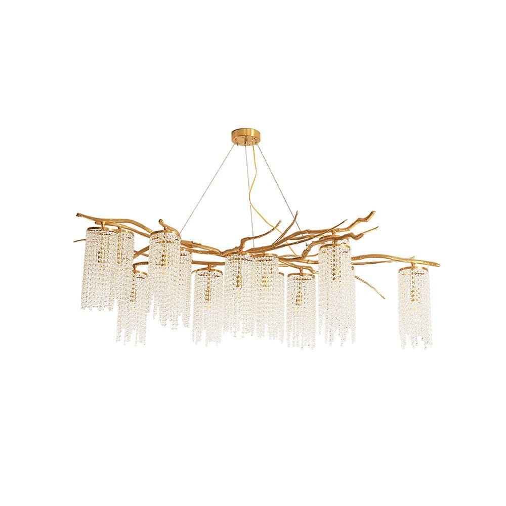 Forest Dawn Brass Branch Chandelier - L 63″ x W 31.5″ x H 17.7″Dark CopperTrivellolab