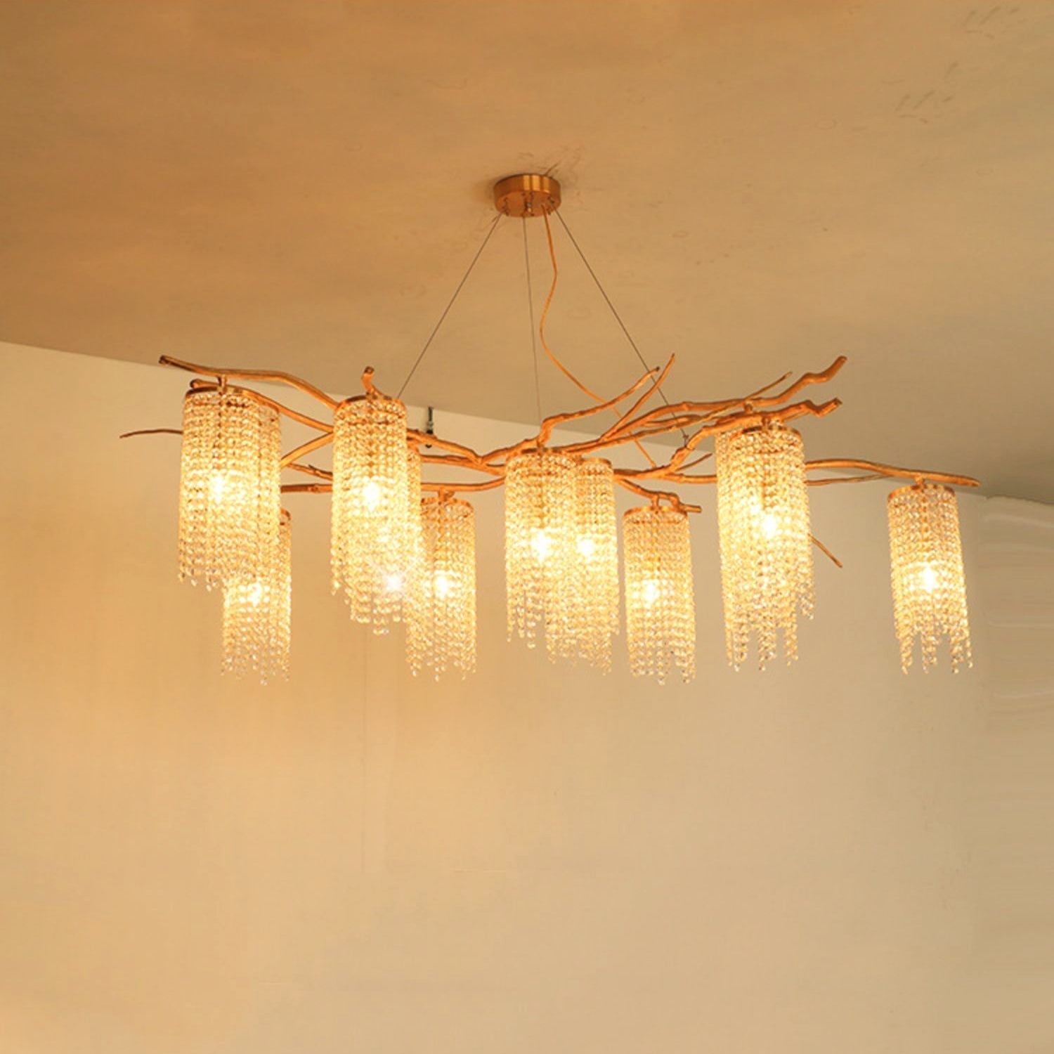 Forest Dawn Brass Branch Chandelier - L 63″ x W 31.5″ x H 17.7″Dark CopperTrivellolab