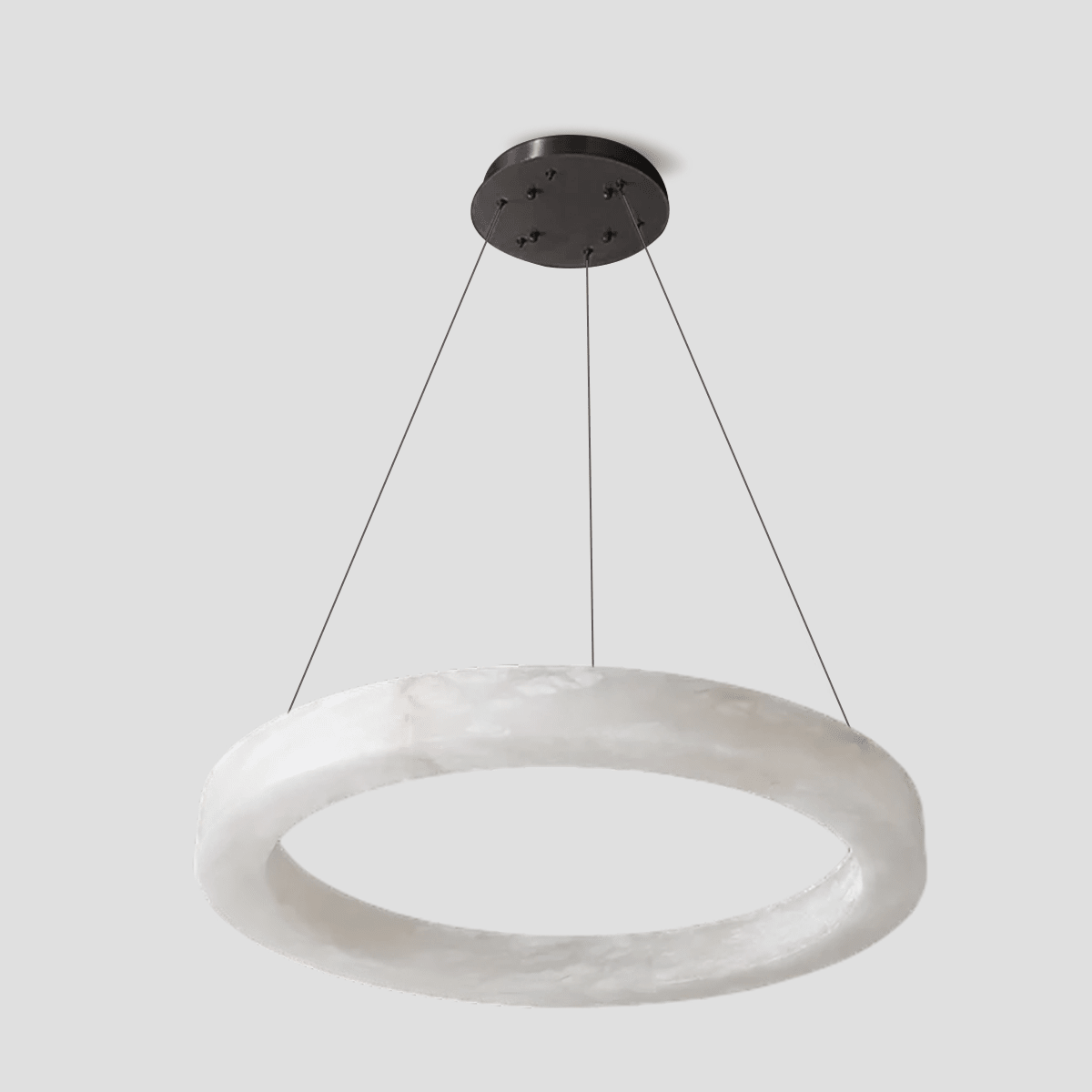 Glacera Alabaster Round Chandelier 19'' 27'' 36'' 60''D - D 35.4"BronzeTrivellolab