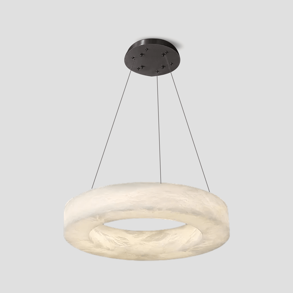 Glacera Alabaster Round Chandelier 19'' 27'' 36'' 60''D - D 19.7"BronzeTrivellolab