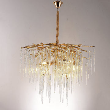 Glacier Organic Branch Round Chandelier - 20" diameterDark CopperTrivellolab