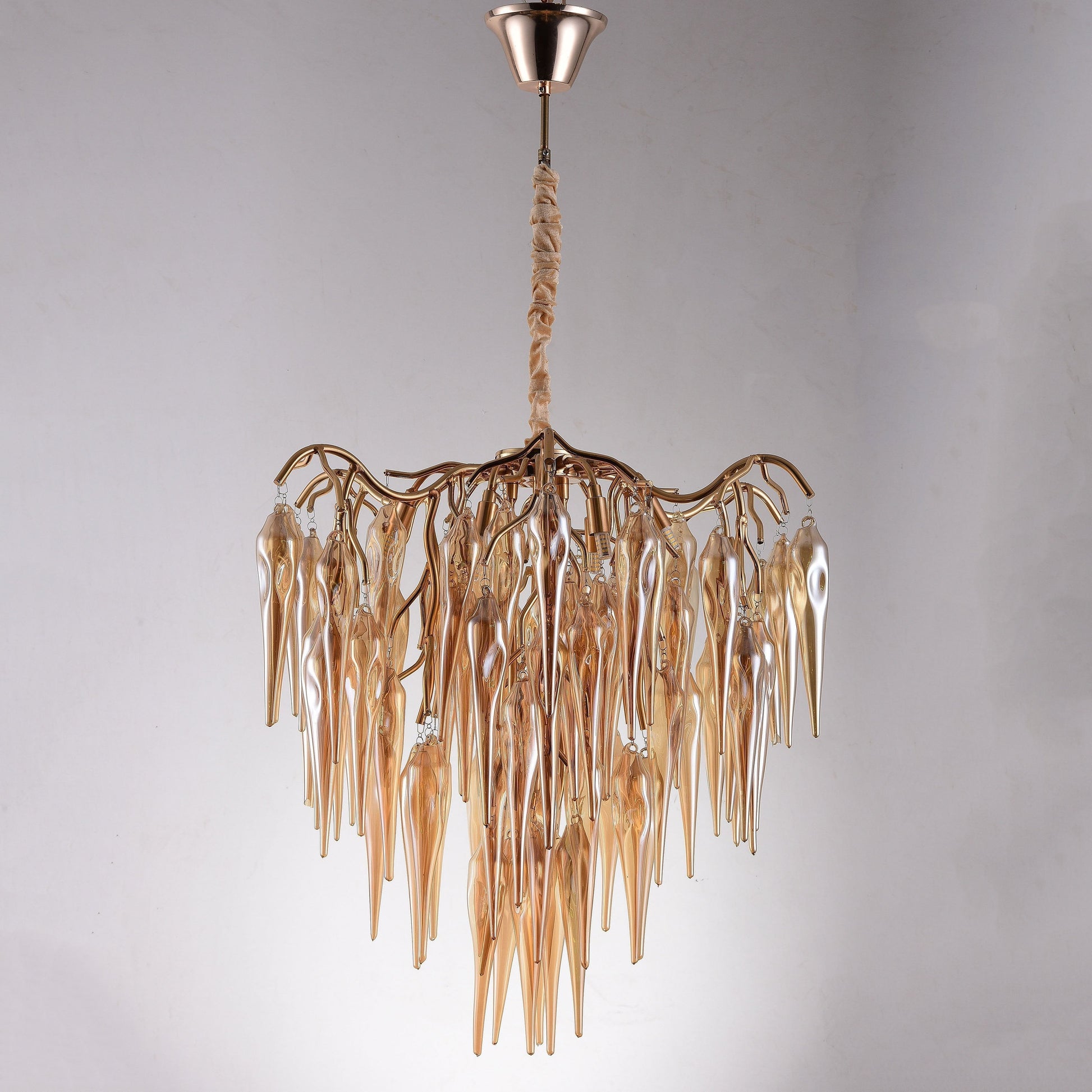 Glacier Organic Branch Round Chandelier - 20" diameterDark CopperTrivellolab