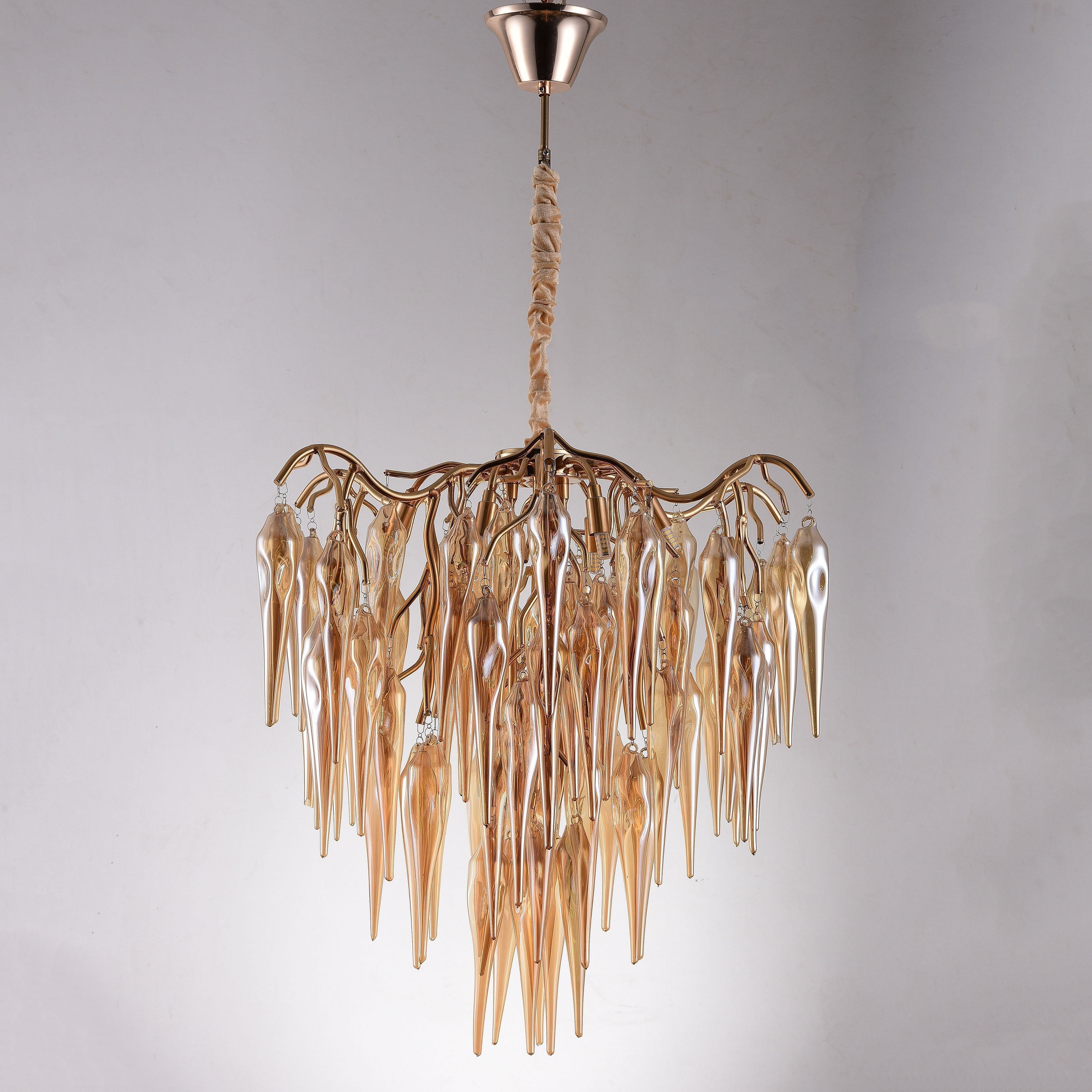 Glacier Organic Branch Round Chandelier - 20" diameterDark CopperTrivellolab