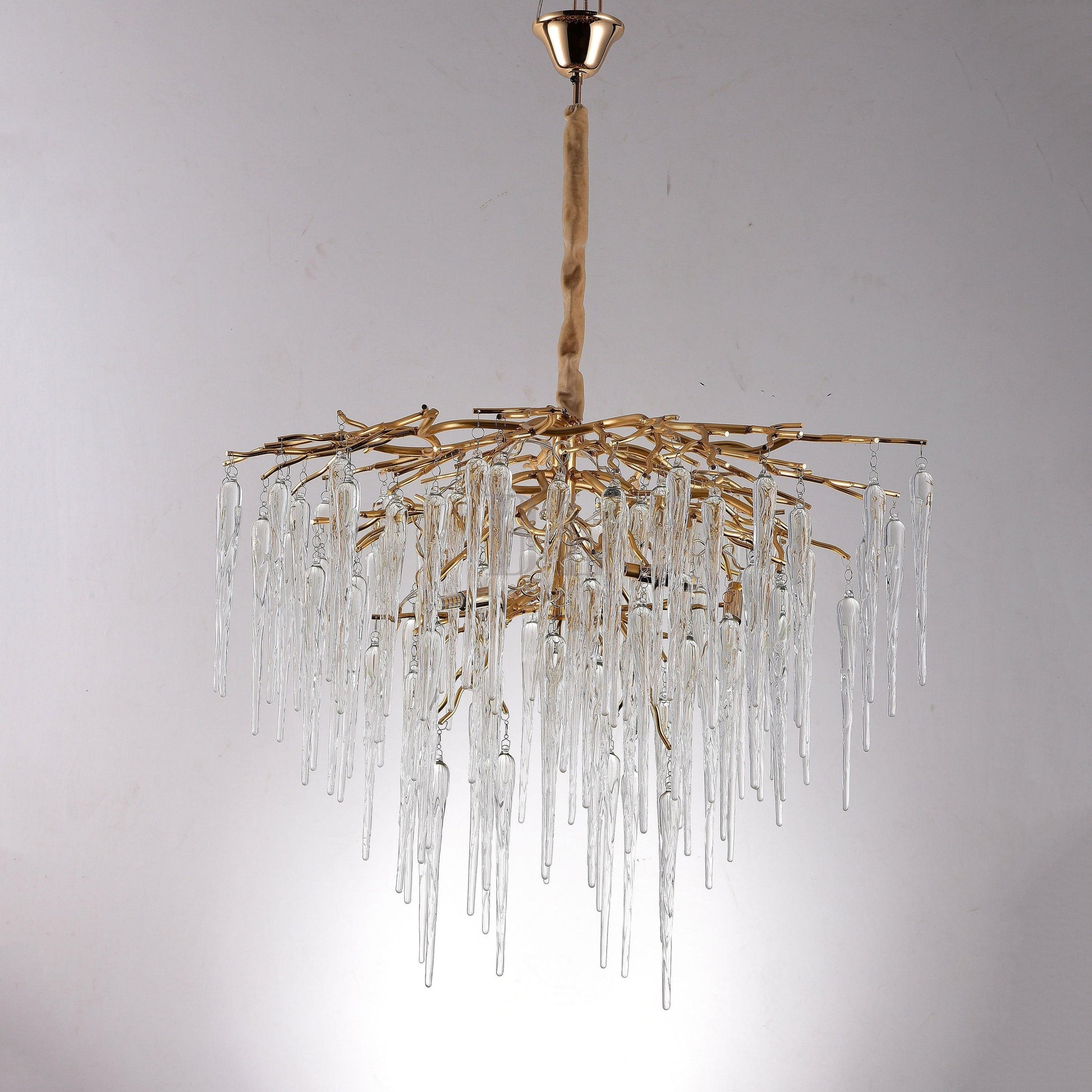 Glacier Organic Branch Round Chandelier - 20" diameterDark CopperTrivellolab