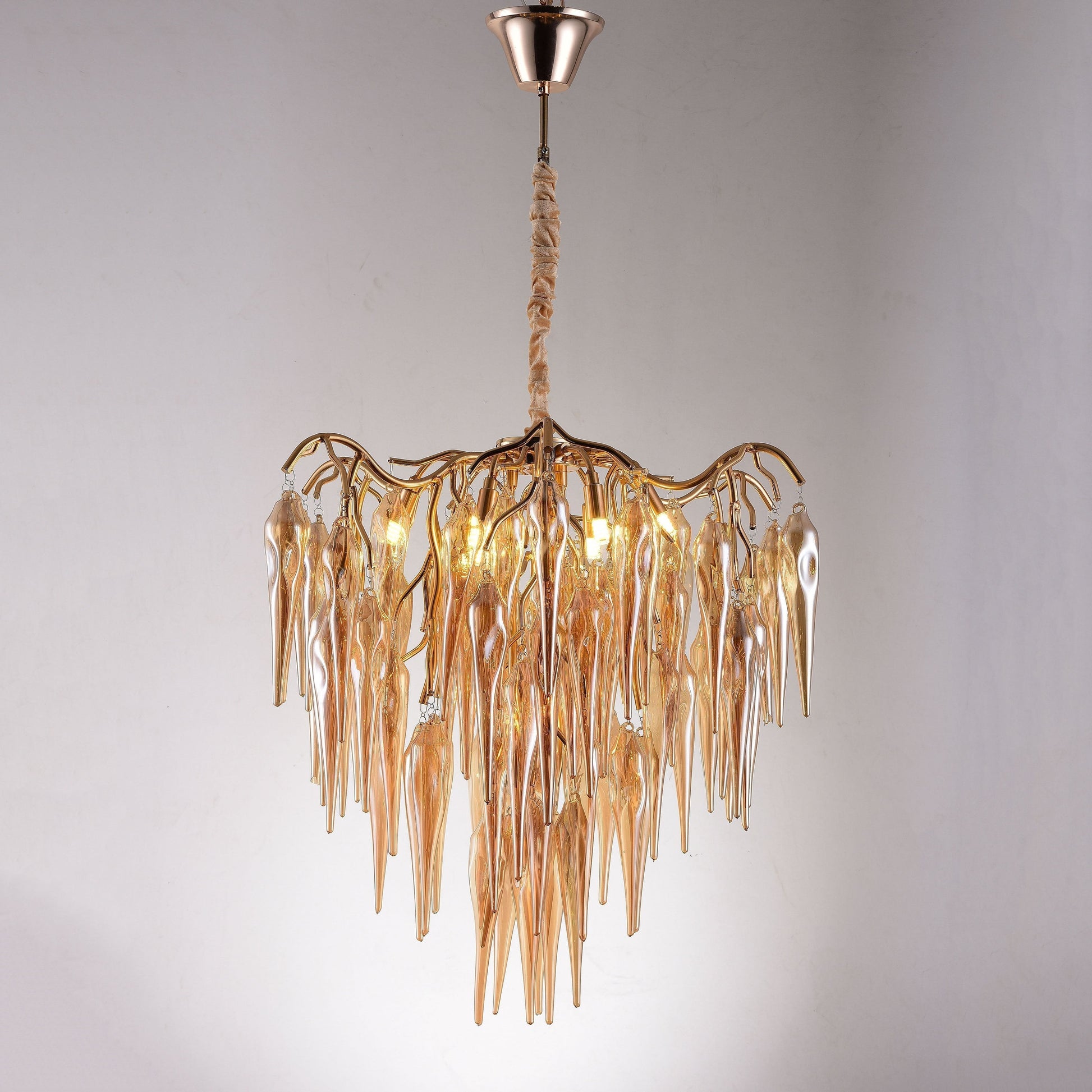 Glacier Organic Branch Round Chandelier - 20" diameterDark CopperTrivellolab