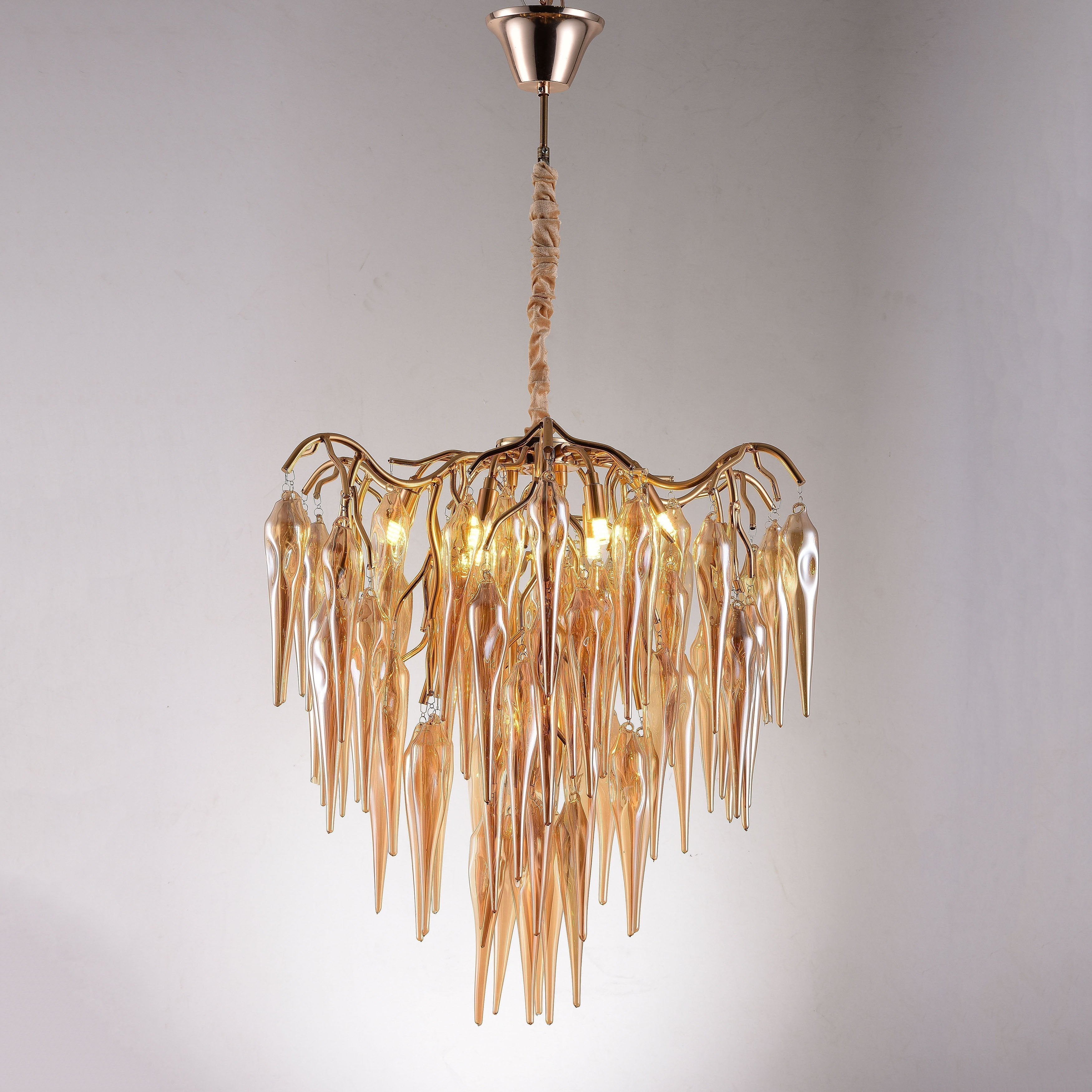 Glacier Organic Branch Round Chandelier - 20" diameterDark CopperTrivellolab