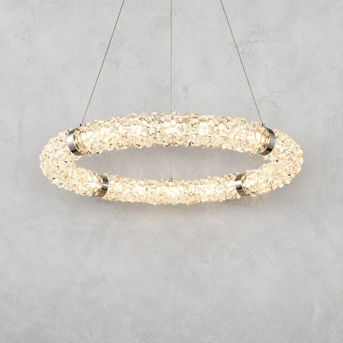 Glitter Glamorous Modern Glass Chandelier