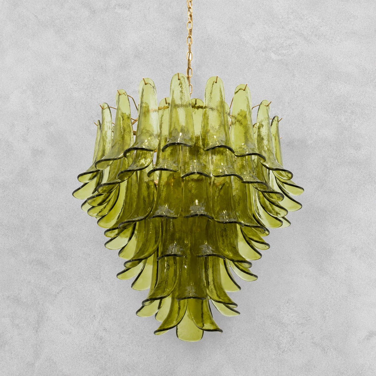 Green Petalo Murano Chandelier