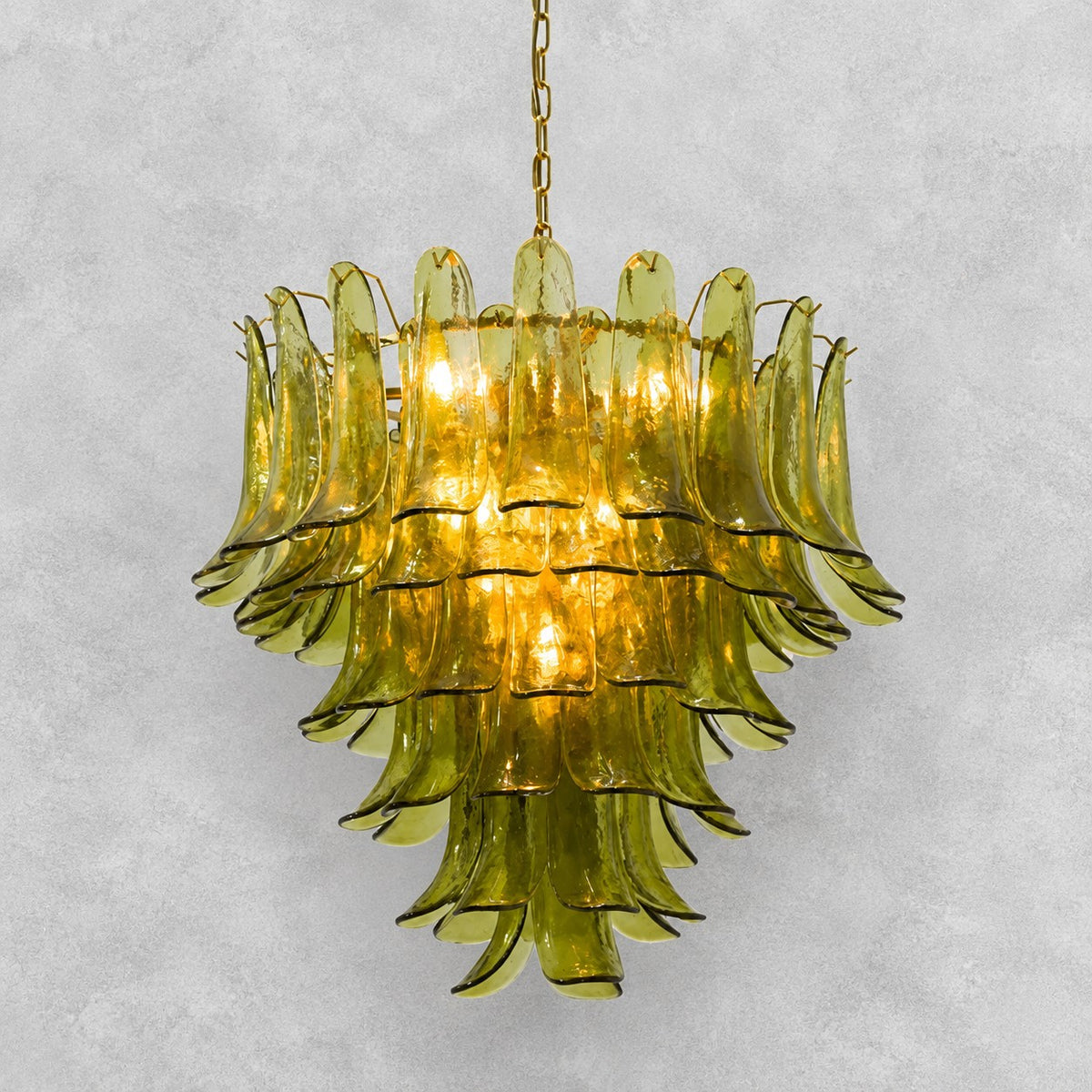 Green Petalo Murano Chandelier