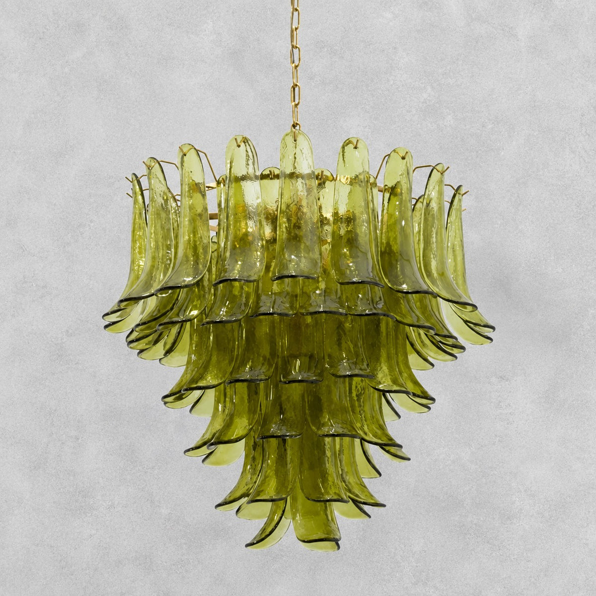 Green Petalo Murano Chandelier