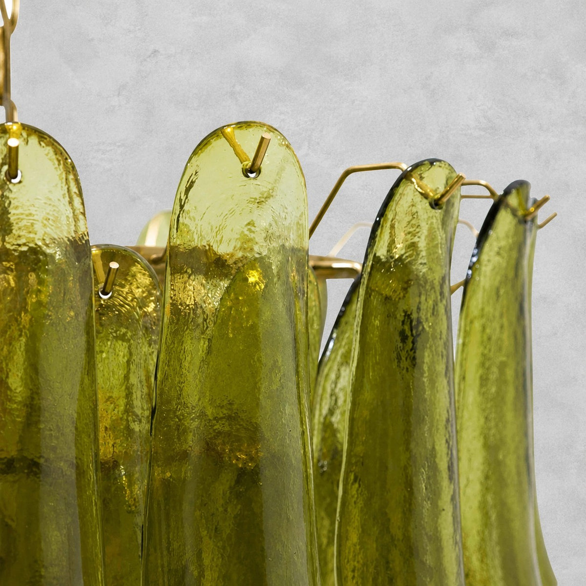 Green Petalo Murano Chandelier