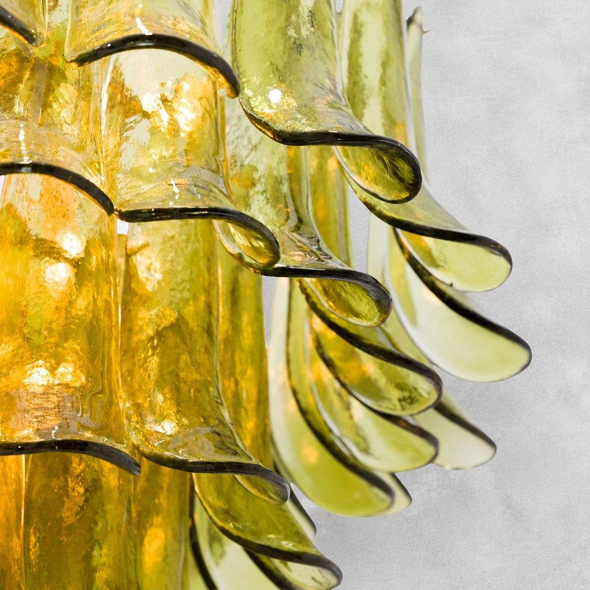Green Petalo Murano Chandelier