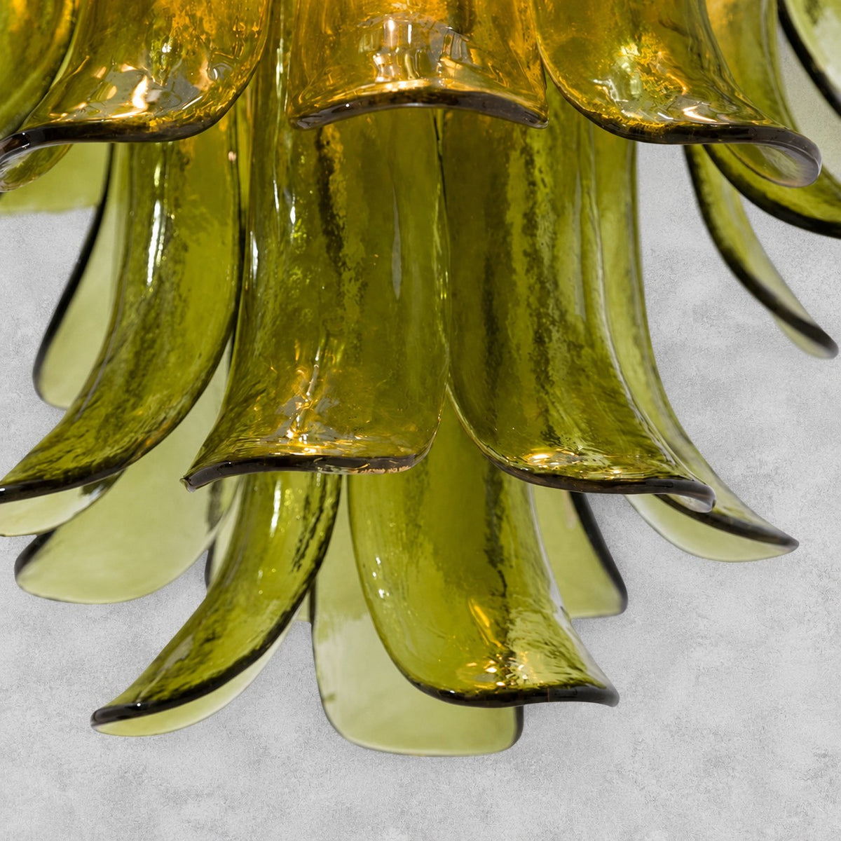 Green Petalo Murano Chandelier