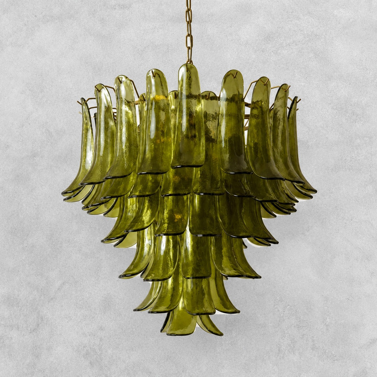 Green Petalo Murano Chandelier