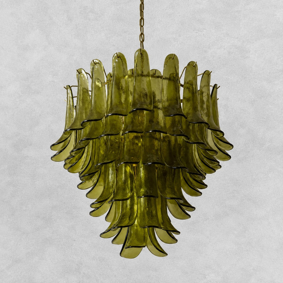 Green Petalo Murano Chandelier