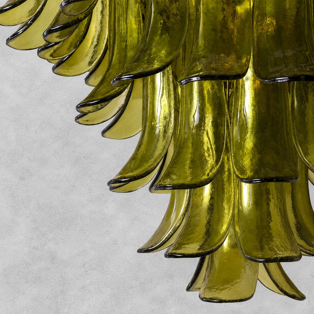 Green Petalo Murano Chandelier