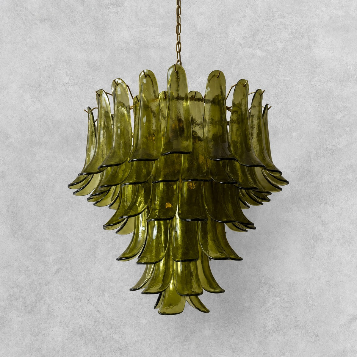 Green Petalo Murano Chandelier