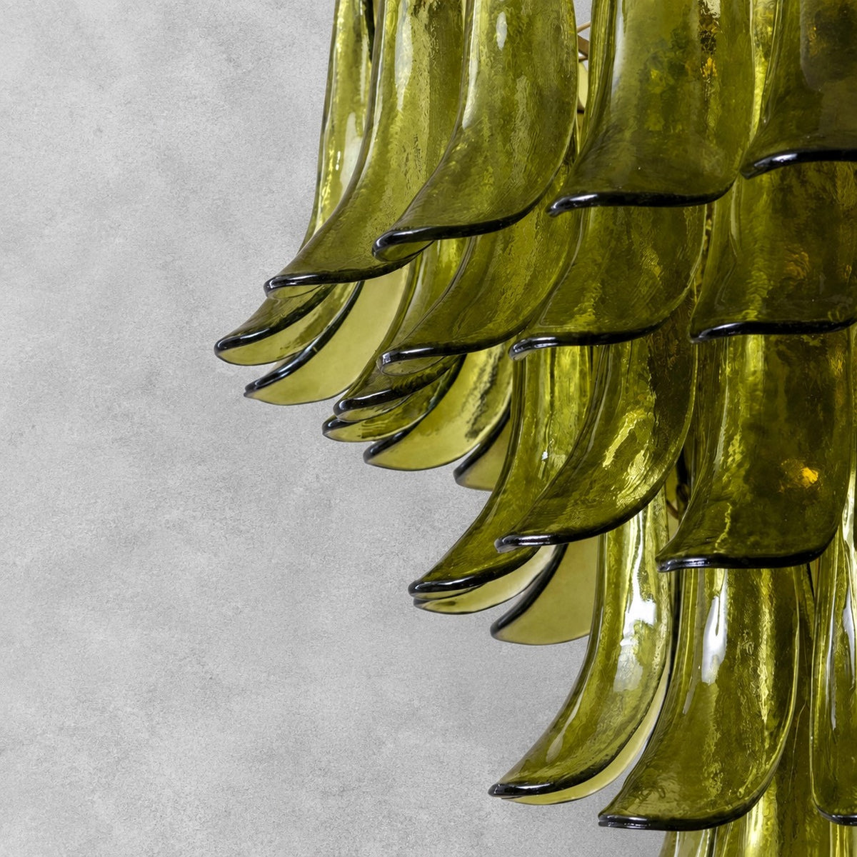 Green Petalo Murano Chandelier