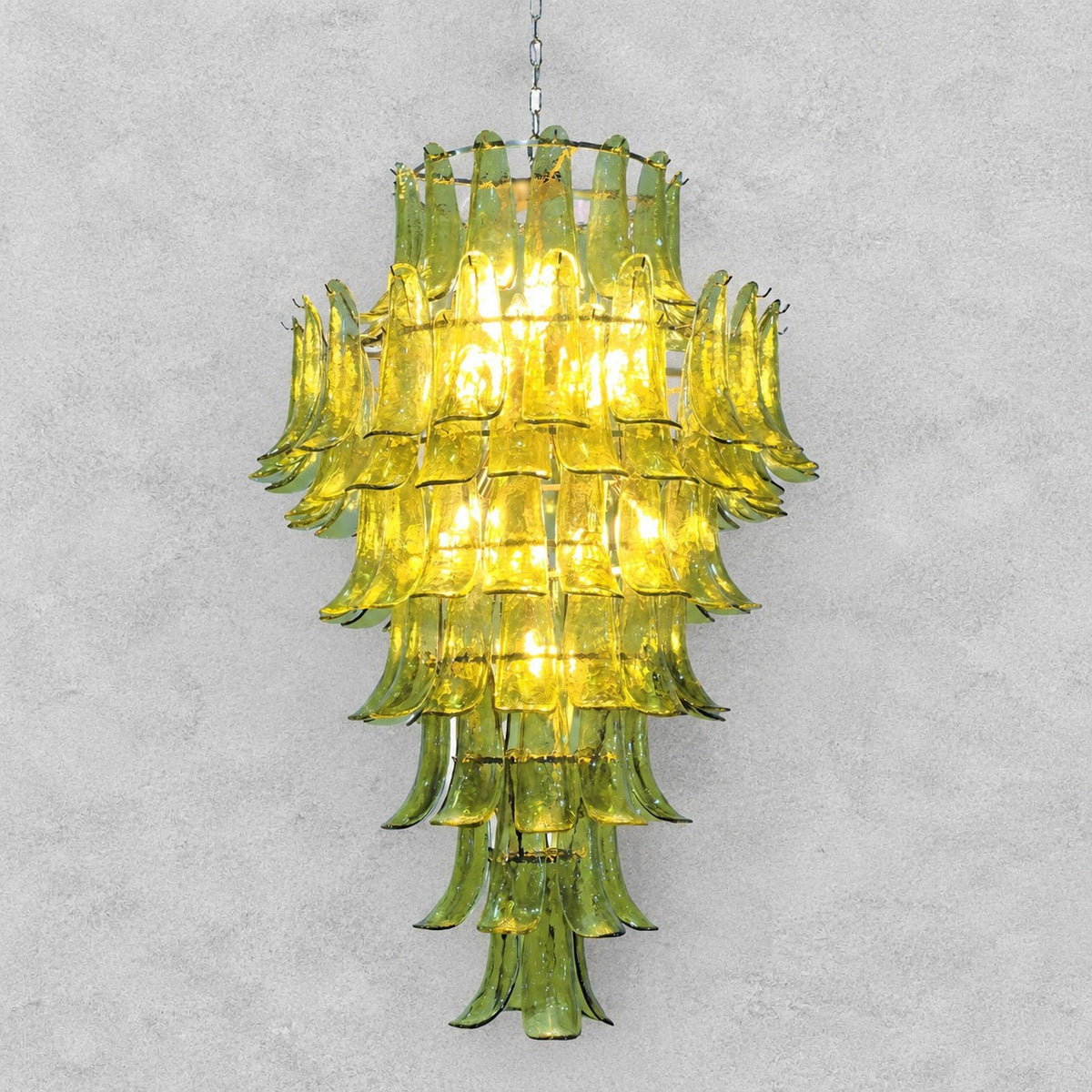 Green Petalo Murano Chandelier