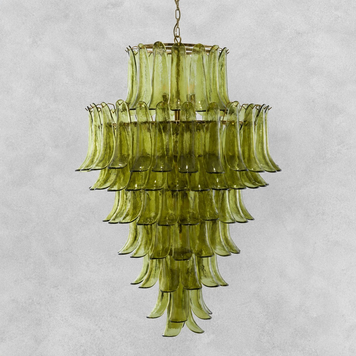 Green Petalo Murano Chandelier