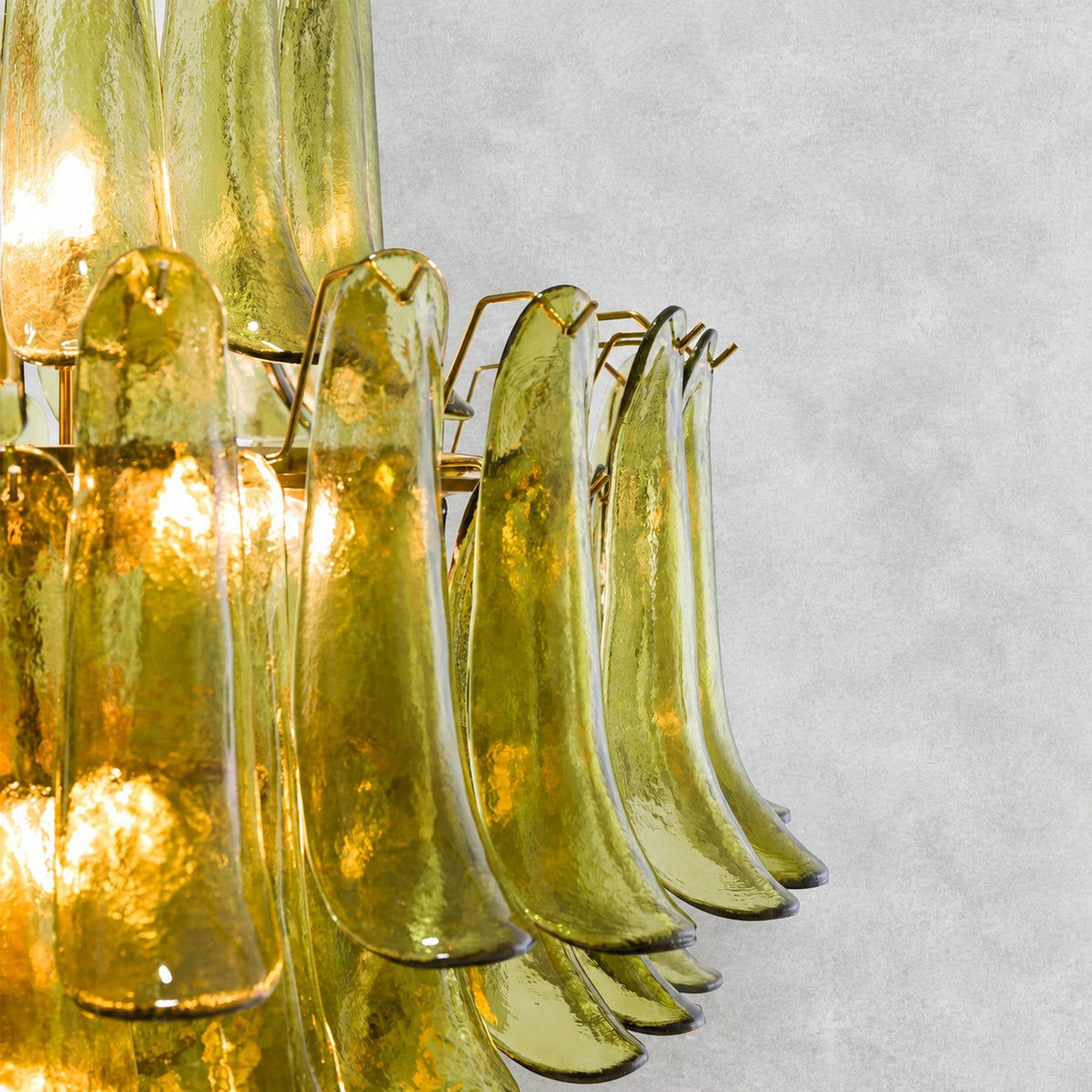 Green Petalo Murano Chandelier