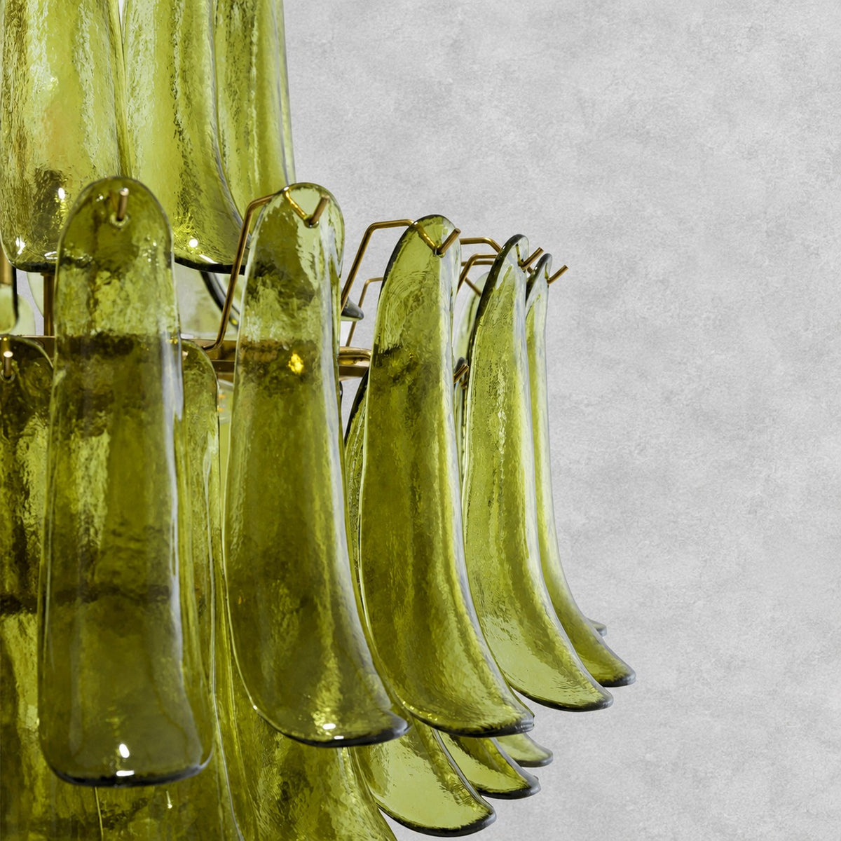 Green Petalo Murano Chandelier