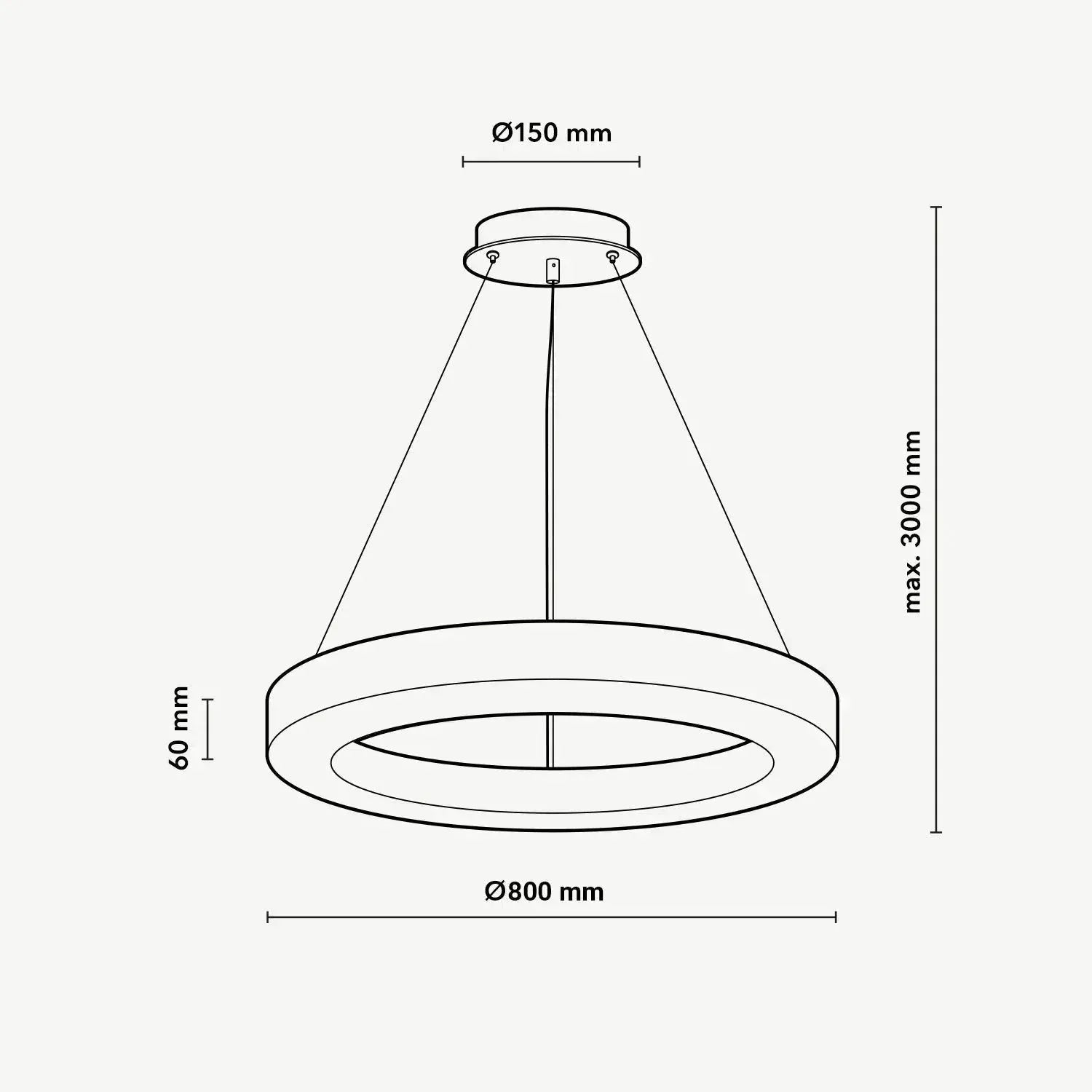Halo Ring Alabaster Natural Stone Chandelier - 23.6 x 2.4 x 2.4 inchesTrivellolab